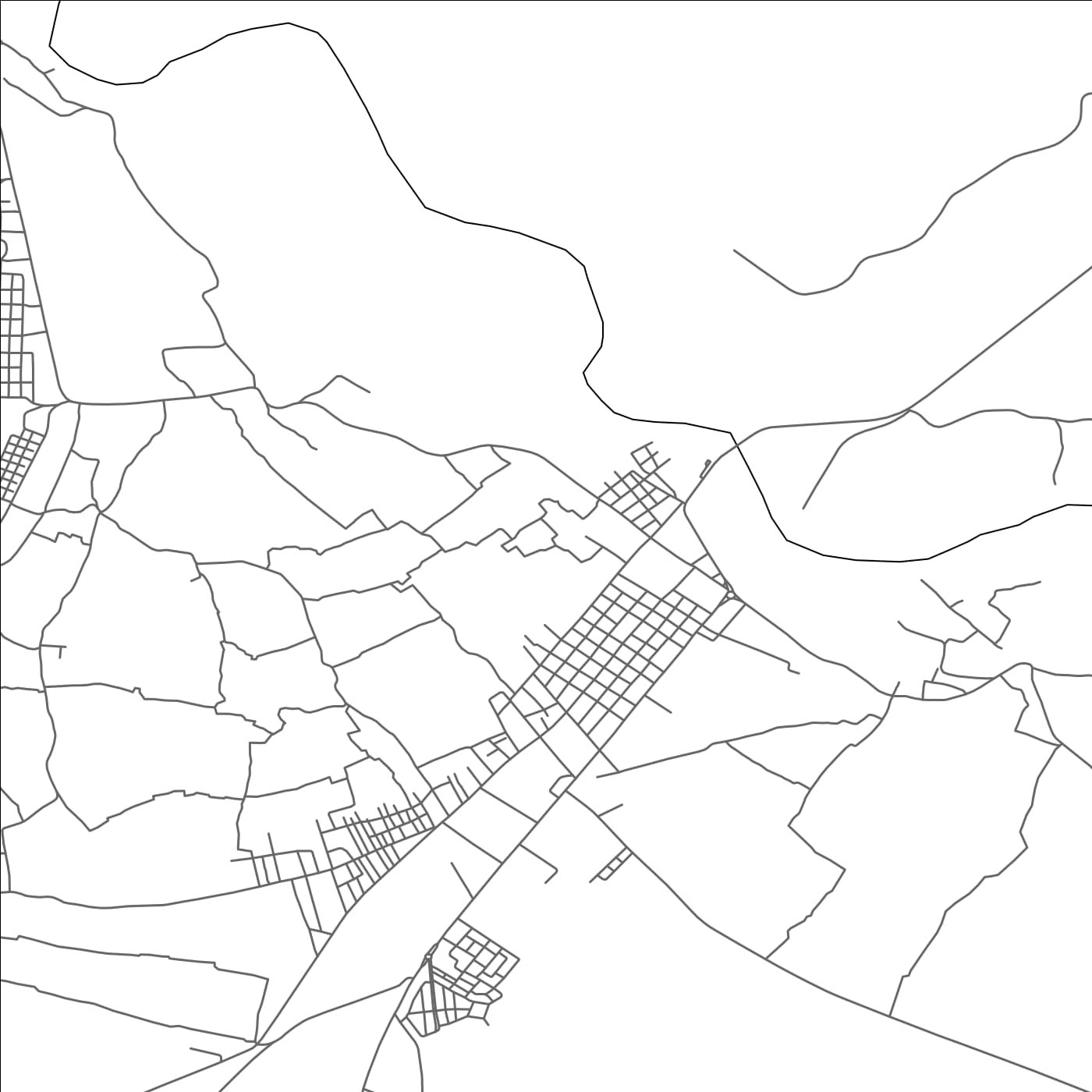 ROAD MAP OF GOULMIMA, MOROCCO BY MAPBAKES