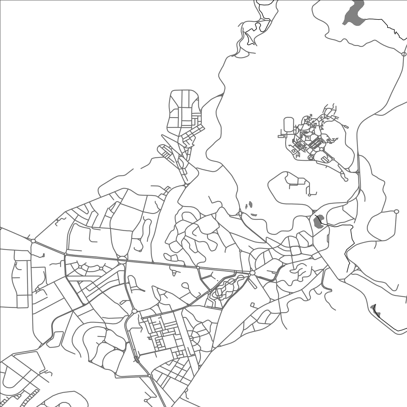 ROAD MAP OF IFRANE, MOROCCO BY MAPBAKES