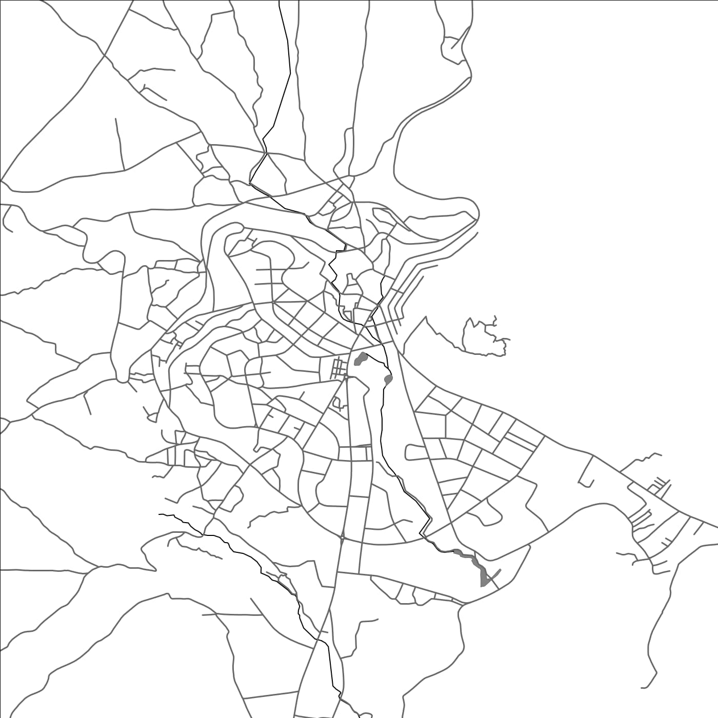 ROAD MAP OF IMOUZZER KANDAR, MOROCCO BY MAPBAKES