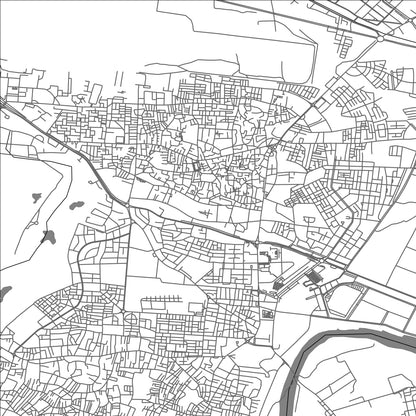 ROAD MAP OF INEZGANE, MOROCCO BY MAPBAKES