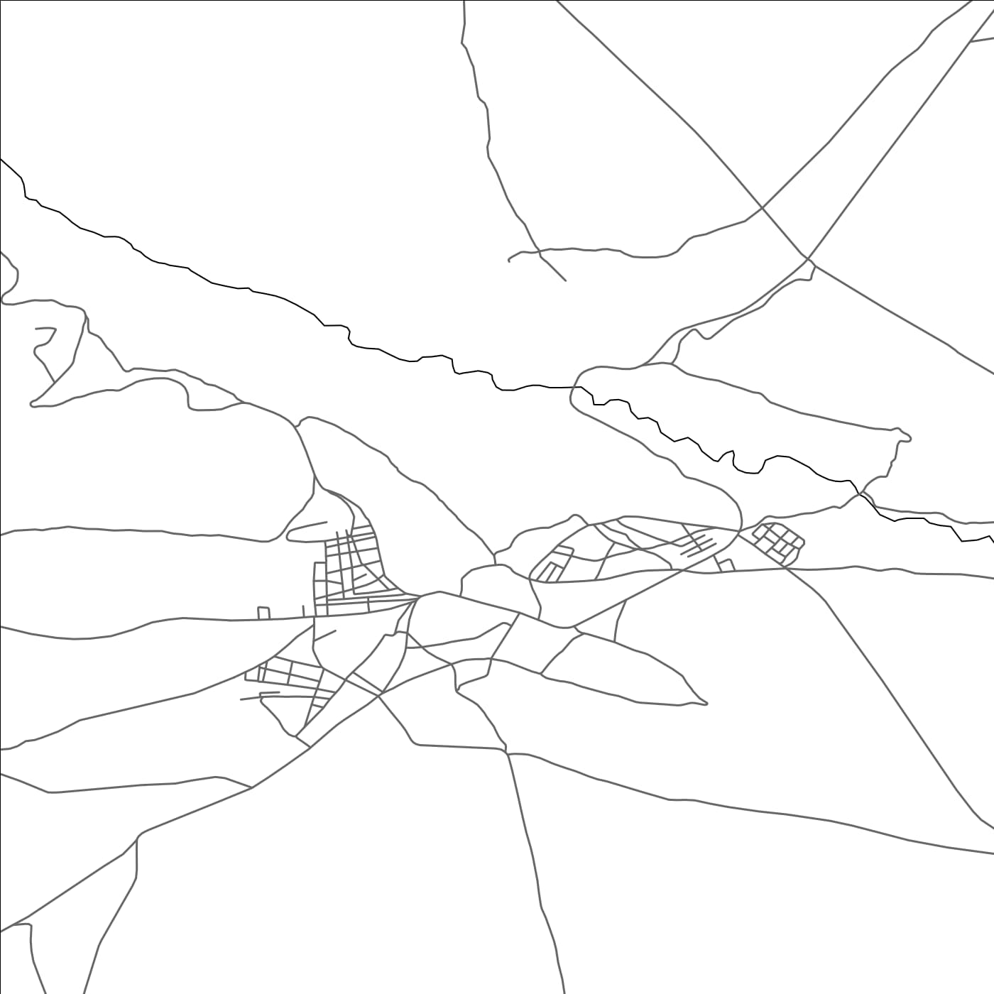 ROAD MAP OF ITZER, MOROCCO BY MAPBAKES