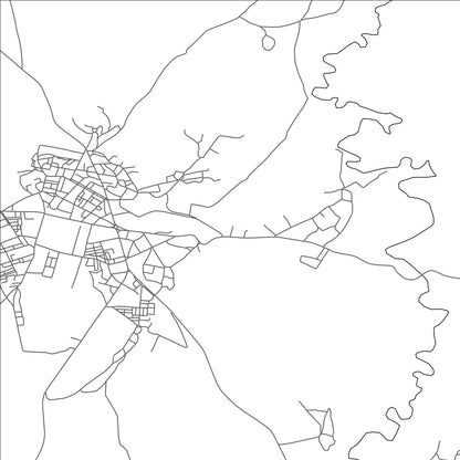 ROAD MAP OF KARIA BA MOHAMED, MOROCCO BY MAPBAKES