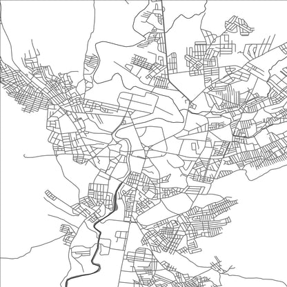 ROAD MAP OF KHENIFRA, MOROCCO BY MAPBAKES