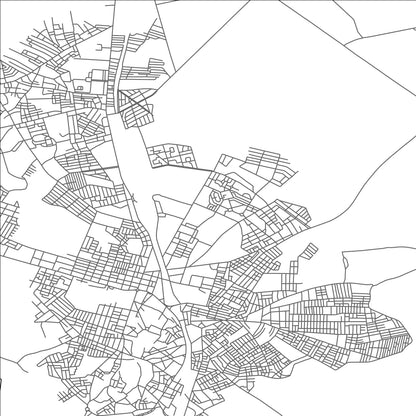 ROAD MAP OF KSAR EL KEBIR, MOROCCO BY MAPBAKES