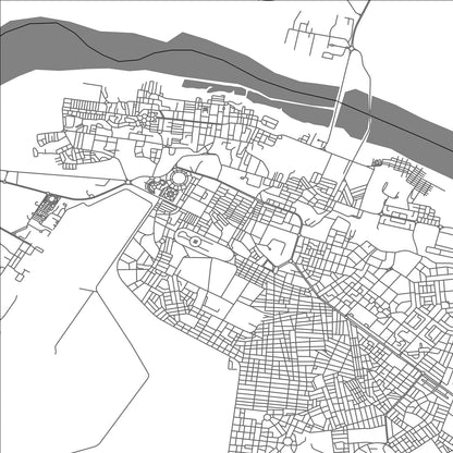 ROAD MAP OF LAAYOUNE, MOROCCO BY MAPBAKES