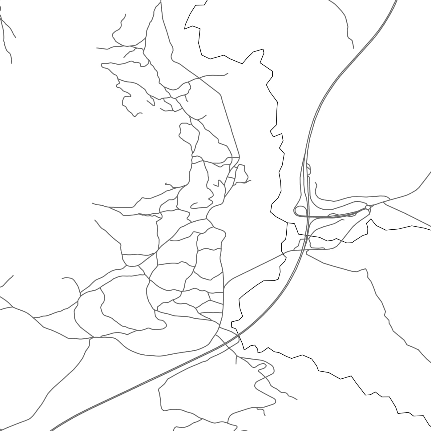 ROAD MAP OF MALLOUSSA, MOROCCO BY MAPBAKES