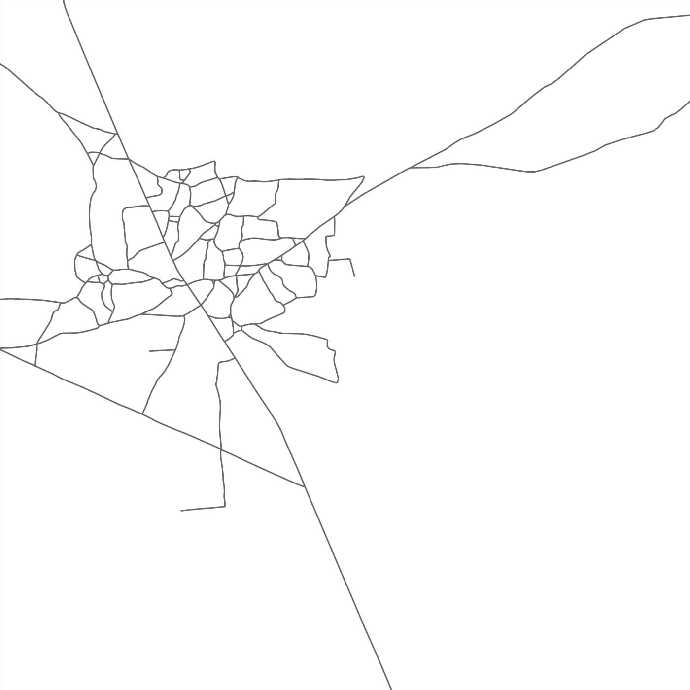 ROAD MAP OF MAYATE, MOROCCO BY MAPBAKES