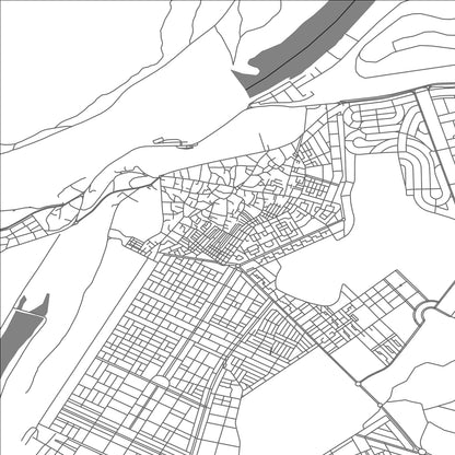 ROAD MAP OF MEHDYA, MOROCCO BY MAPBAKES