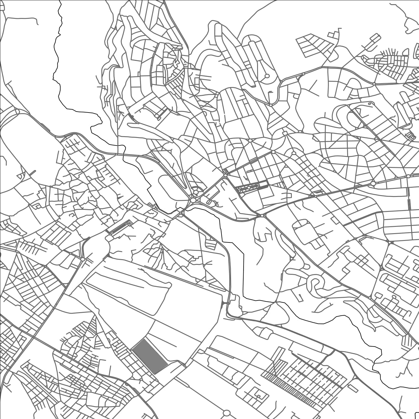 ROAD MAP OF MEKNES, MOROCCO BY MAPBAKES