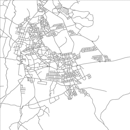 ROAD MAP OF MIDALT, MOROCCO BY MAPBAKES