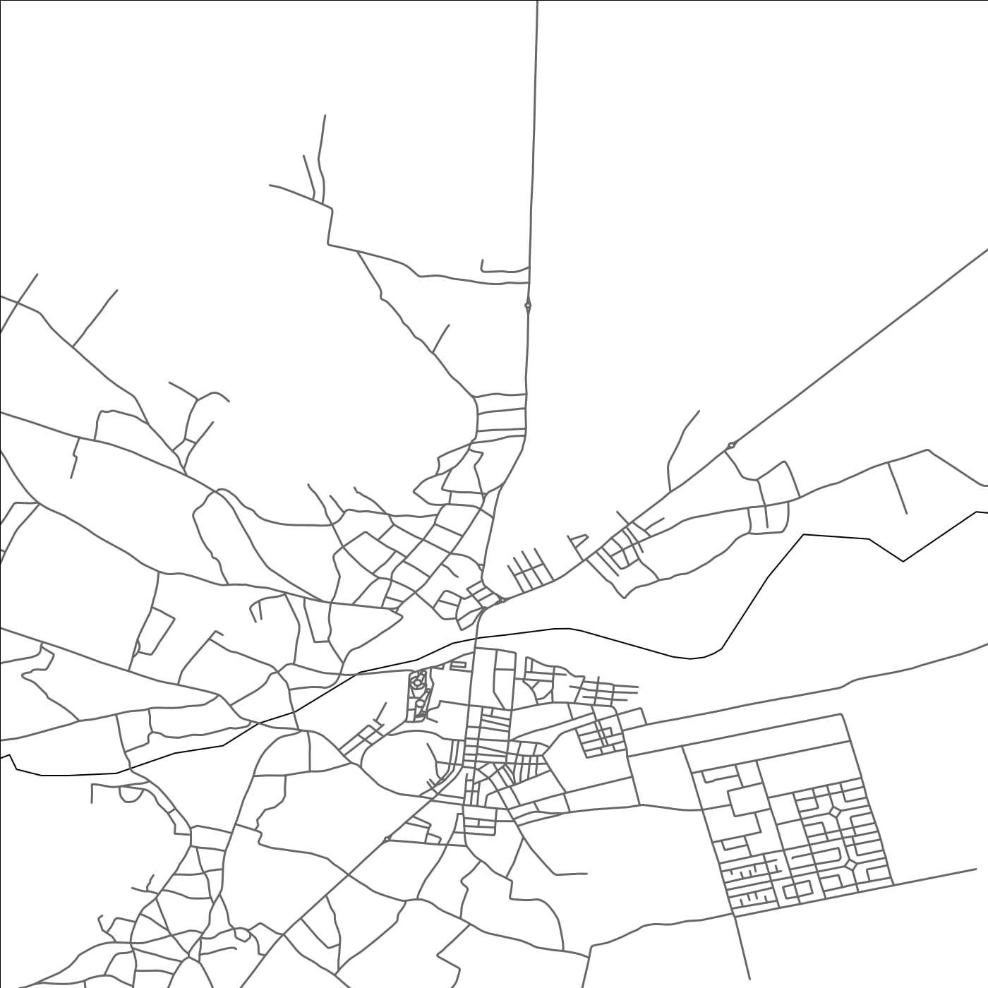 ROAD MAP OF MIDAR, MOROCCO BY MAPBAKES