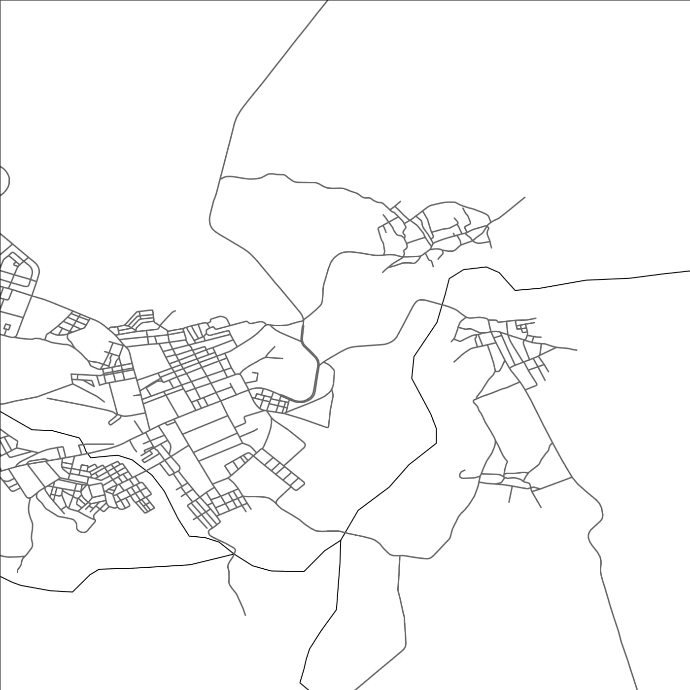 ROAD MAP OF MISSOUR, MOROCCO BY MAPBAKES