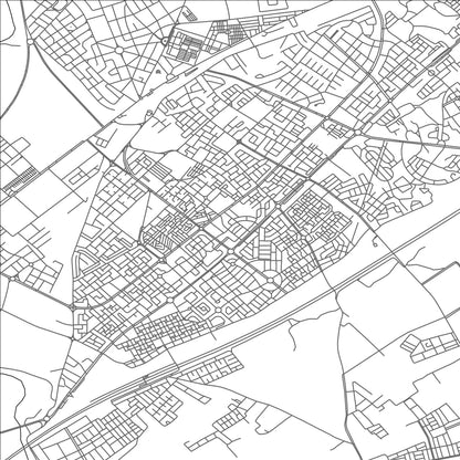 ROAD MAP OF MOHAMMEDIA, MOROCCO BY MAPBAKES