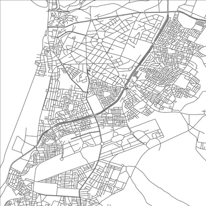 ROAD MAP OF OULAD AMRANE, MOROCCO BY MAPBAKES