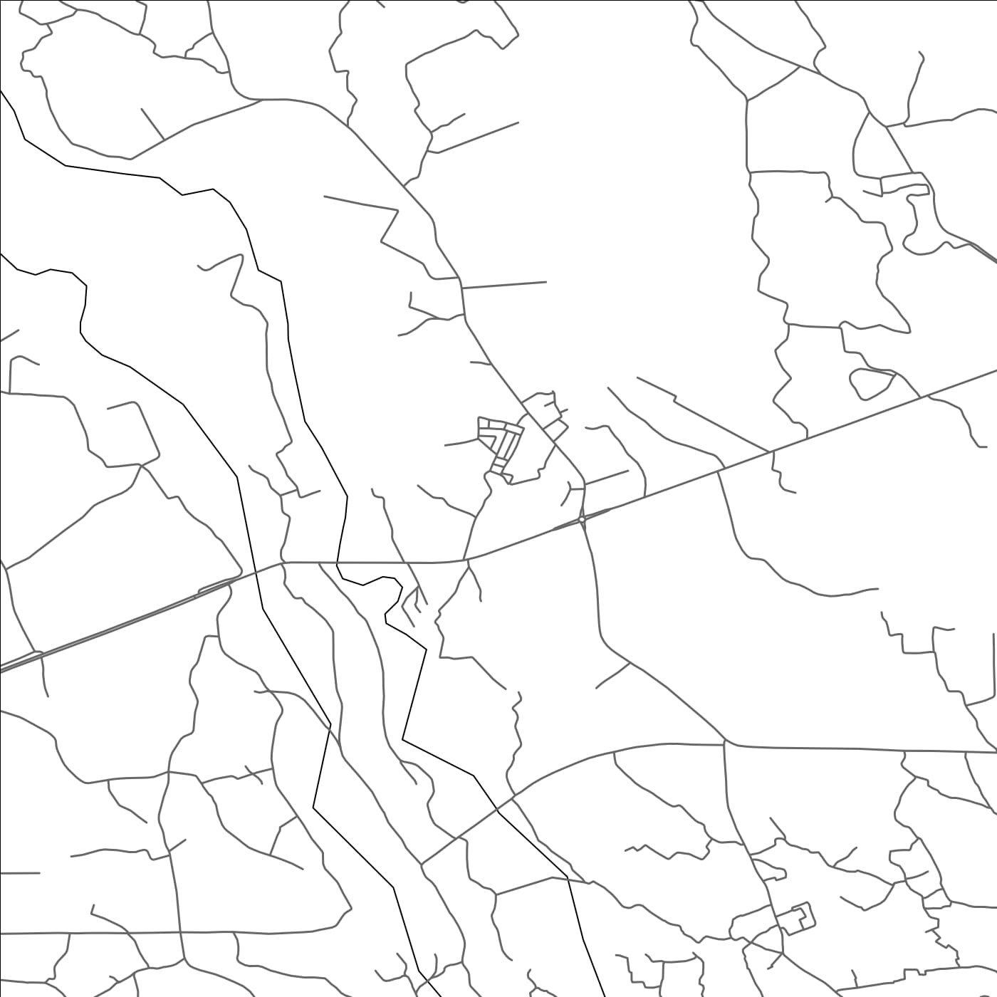 ROAD MAP OF OULAD HASSOUNE, MOROCCO BY MAPBAKES