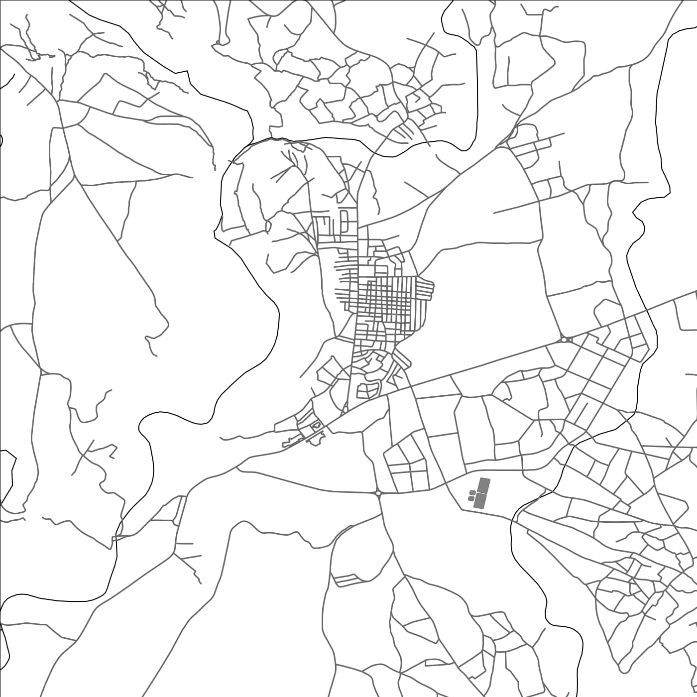 ROAD MAP OF QAL'AT MGOUNA, MOROCCO BY MAPBAKES