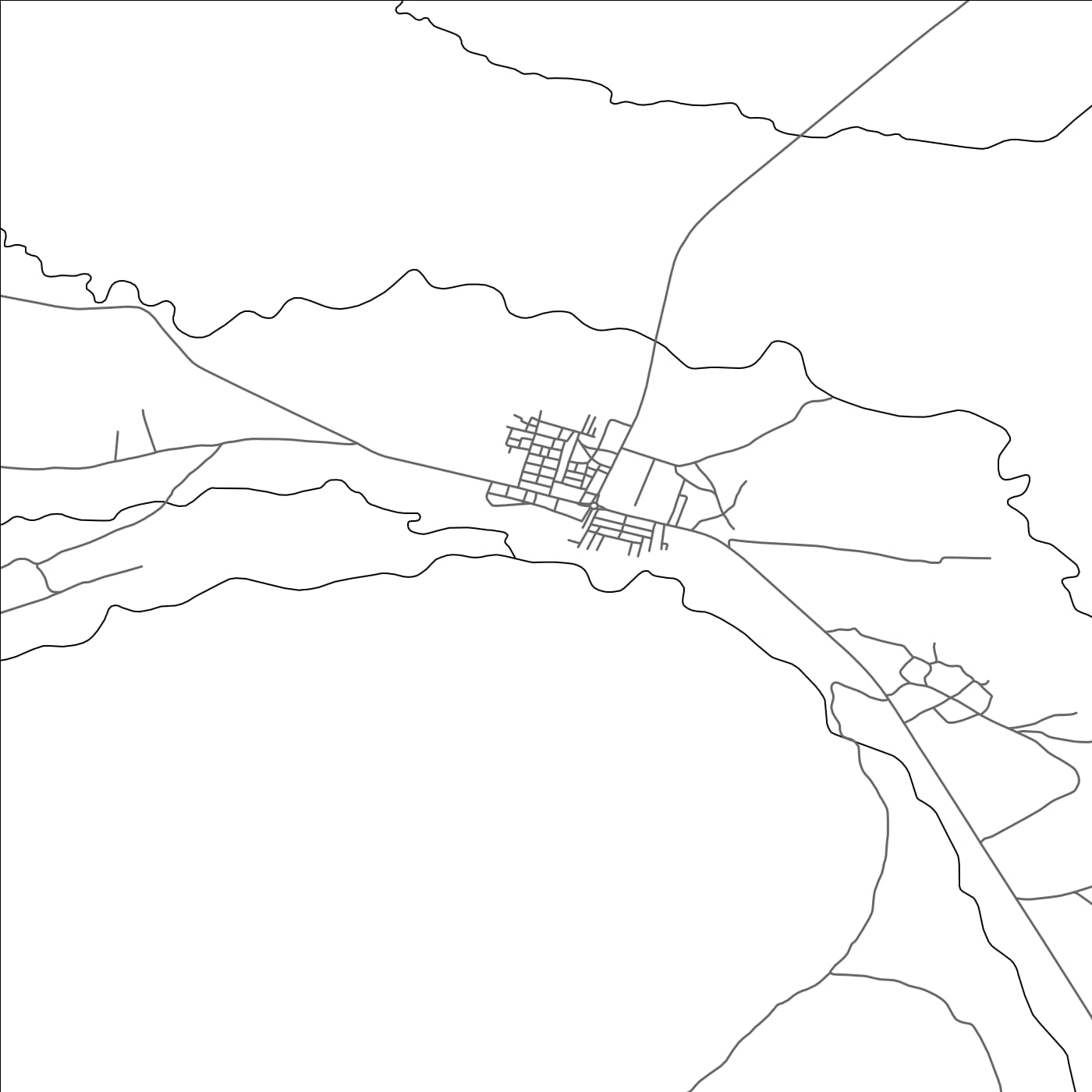 ROAD MAP OF SAKA, MOROCCO BY MAPBAKES