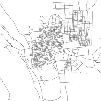 ROAD MAP OF SEMARA, MOROCCO BY MAPBAKES