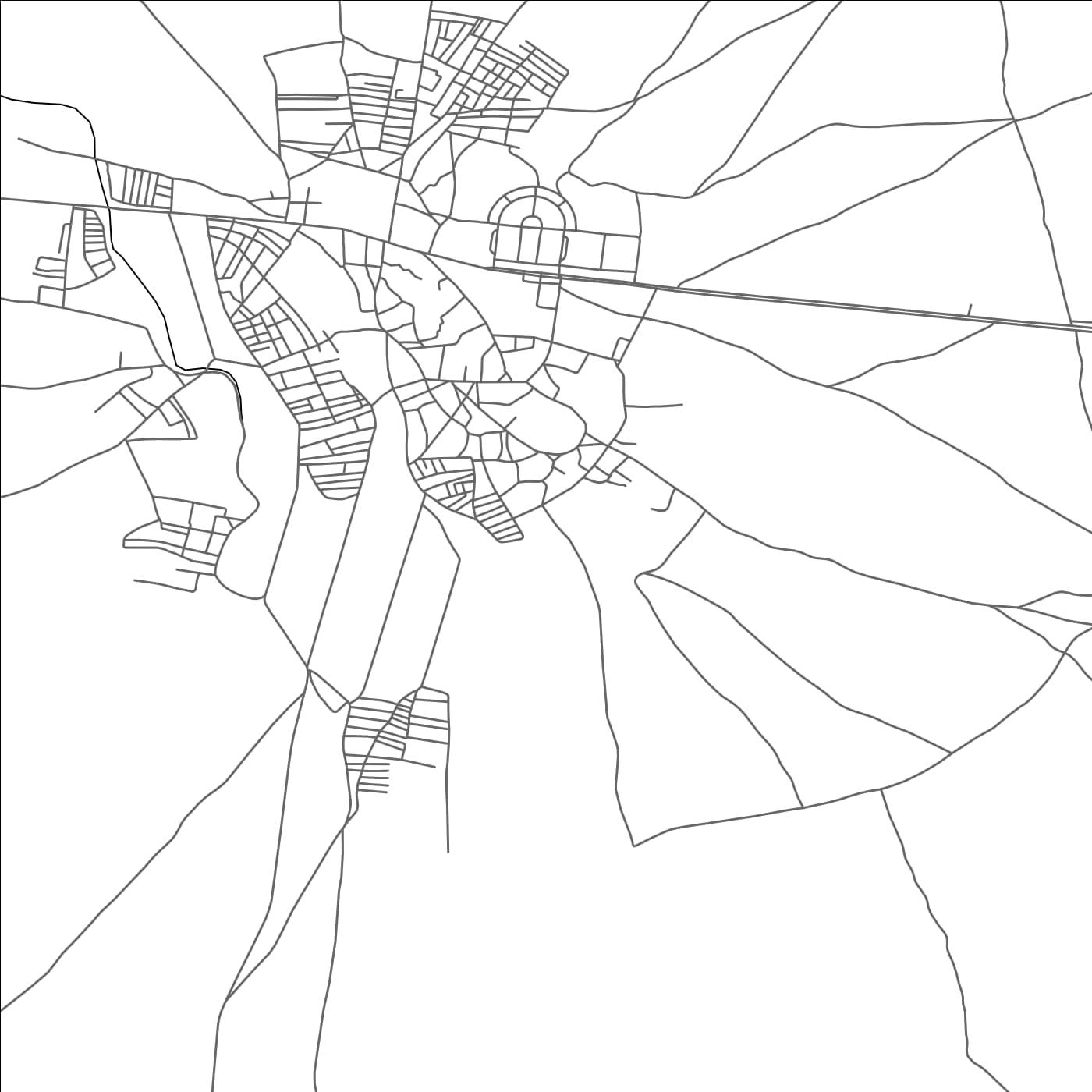 ROAD MAP OF SIDI LMOKHTAR, MOROCCO BY MAPBAKES