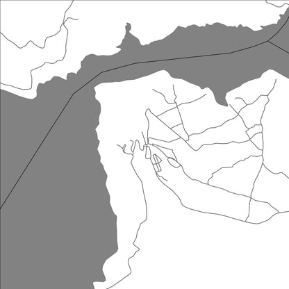 ROAD MAP OF TAFRANT, MOROCCO BY MAPBAKES