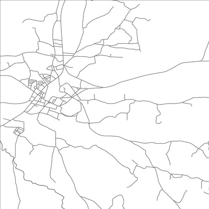 ROAD MAP OF TAMANAR, MOROCCO BY MAPBAKES