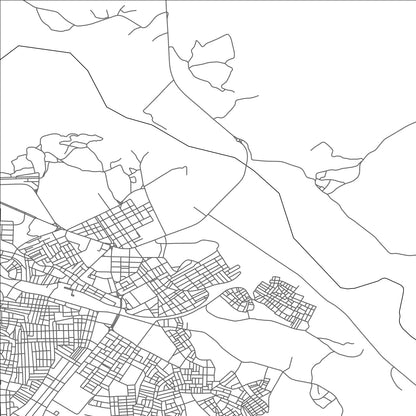ROAD MAP OF TAOURIRT, MOROCCO BY MAPBAKES