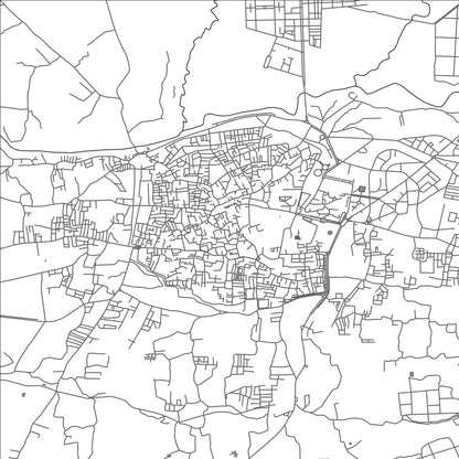 ROAD MAP OF TAROUDANNT, MOROCCO BY MAPBAKES