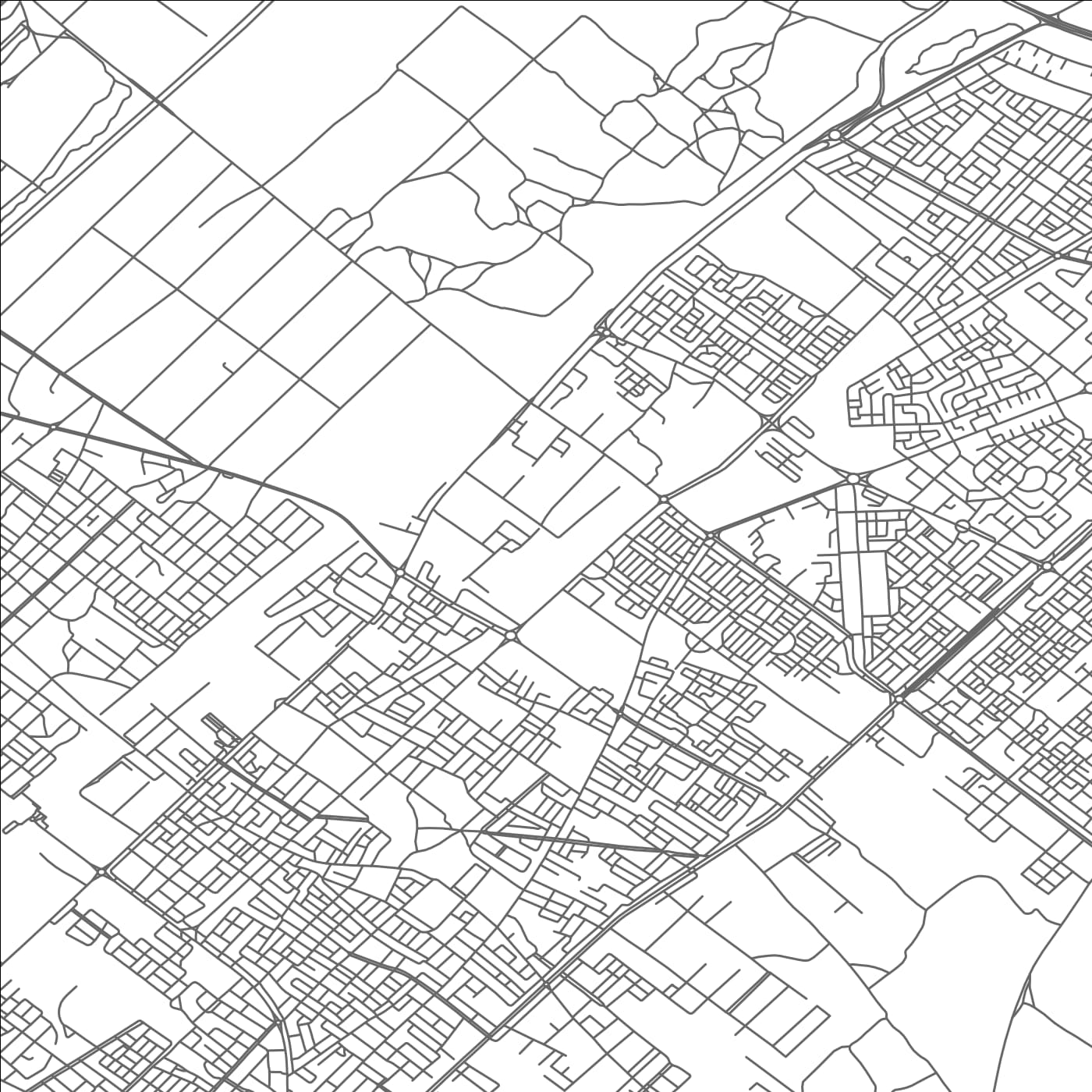 ROAD MAP OF TEMARA, MOROCCO BY MAPBAKES