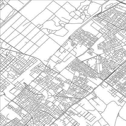 ROAD MAP OF TEMARA, MOROCCO BY MAPBAKES