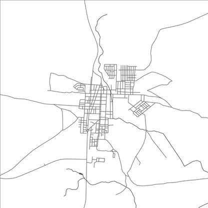 ROAD MAP OF TENDRARA, MOROCCO BY MAPBAKES