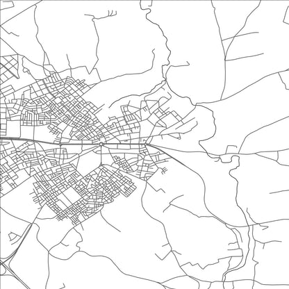 ROAD MAP OF TIFLET, MOROCCO BY MAPBAKES