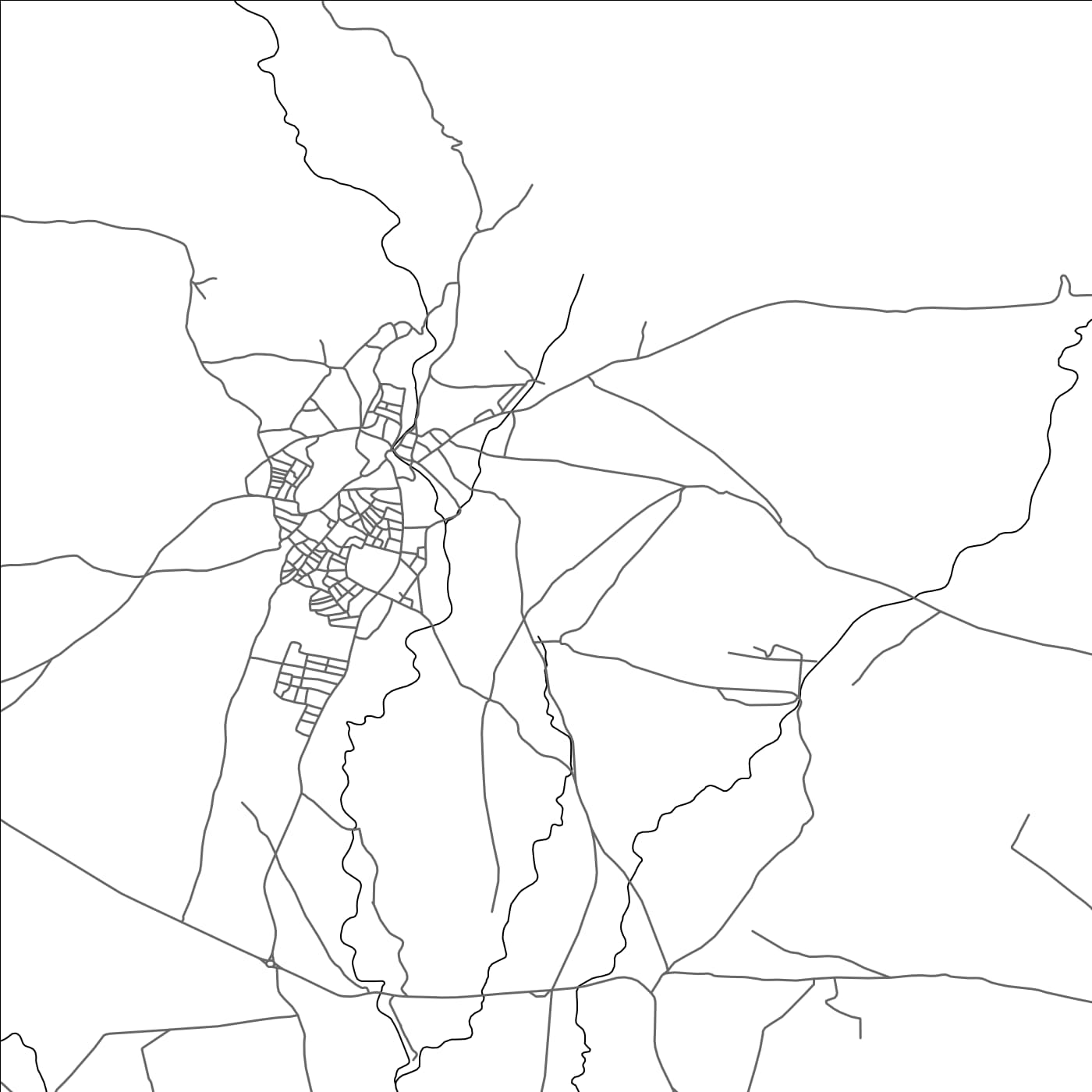 ROAD MAP OF TIZI NISLY, MOROCCO BY MAPBAKES