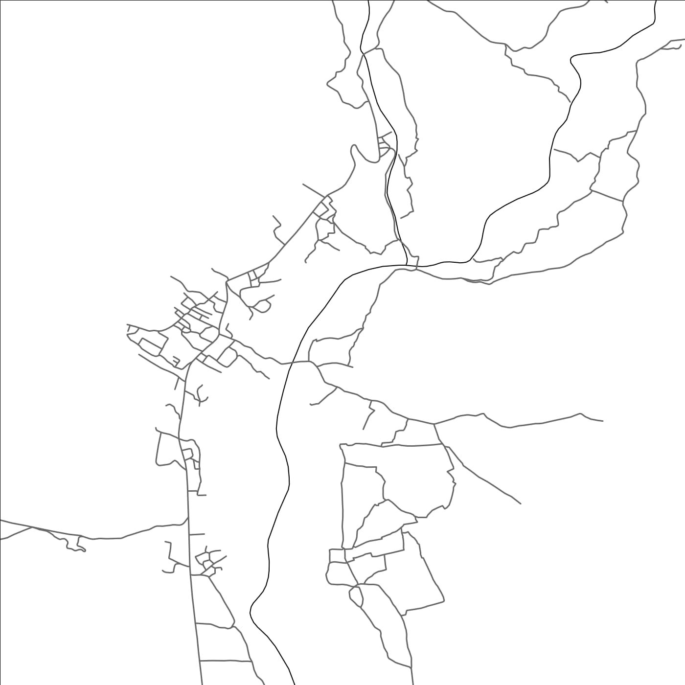 ROAD MAP OF TOUNDOUT, MOROCCO BY MAPBAKES