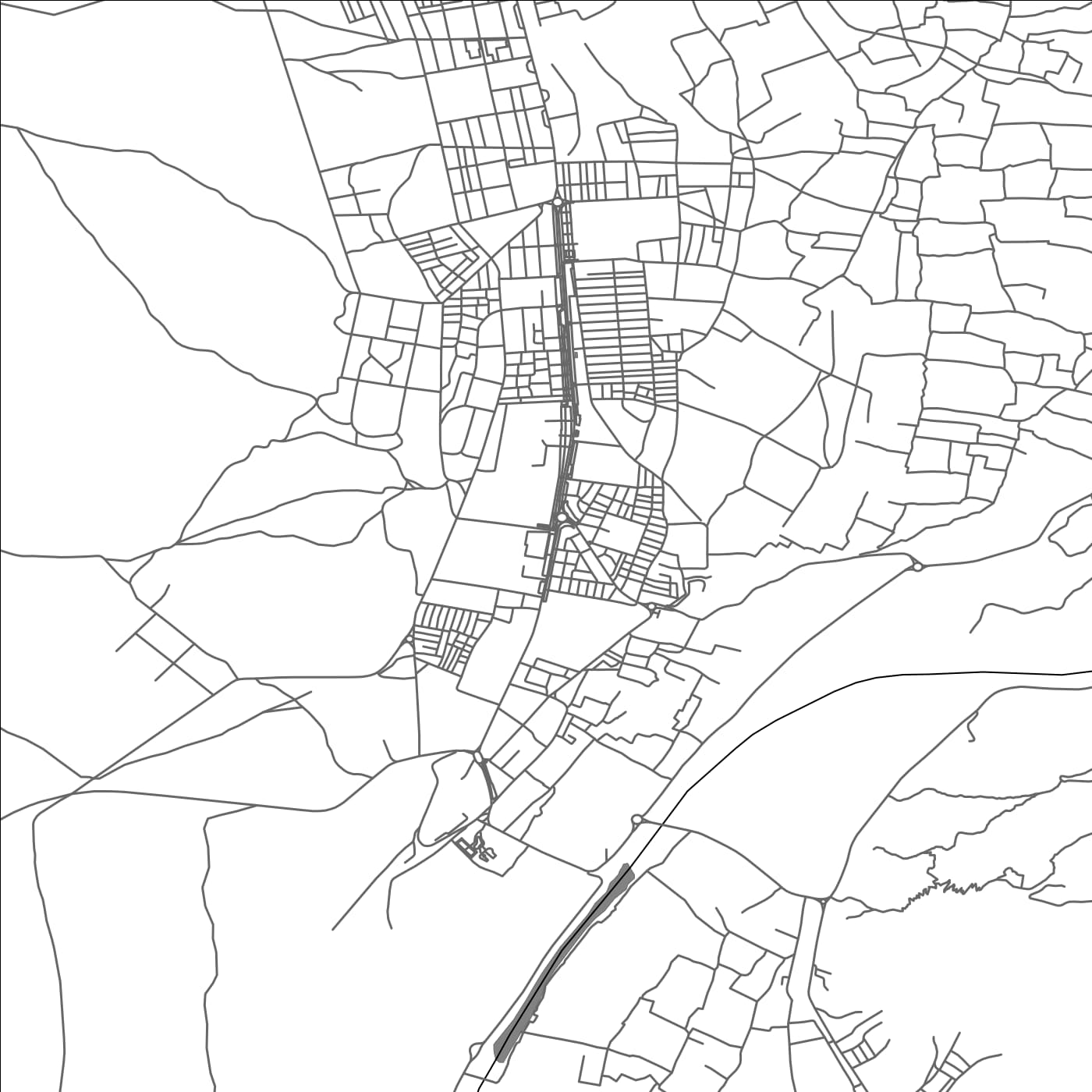 ROAD MAP OF ZAGORA, MOROCCO BY MAPBAKES