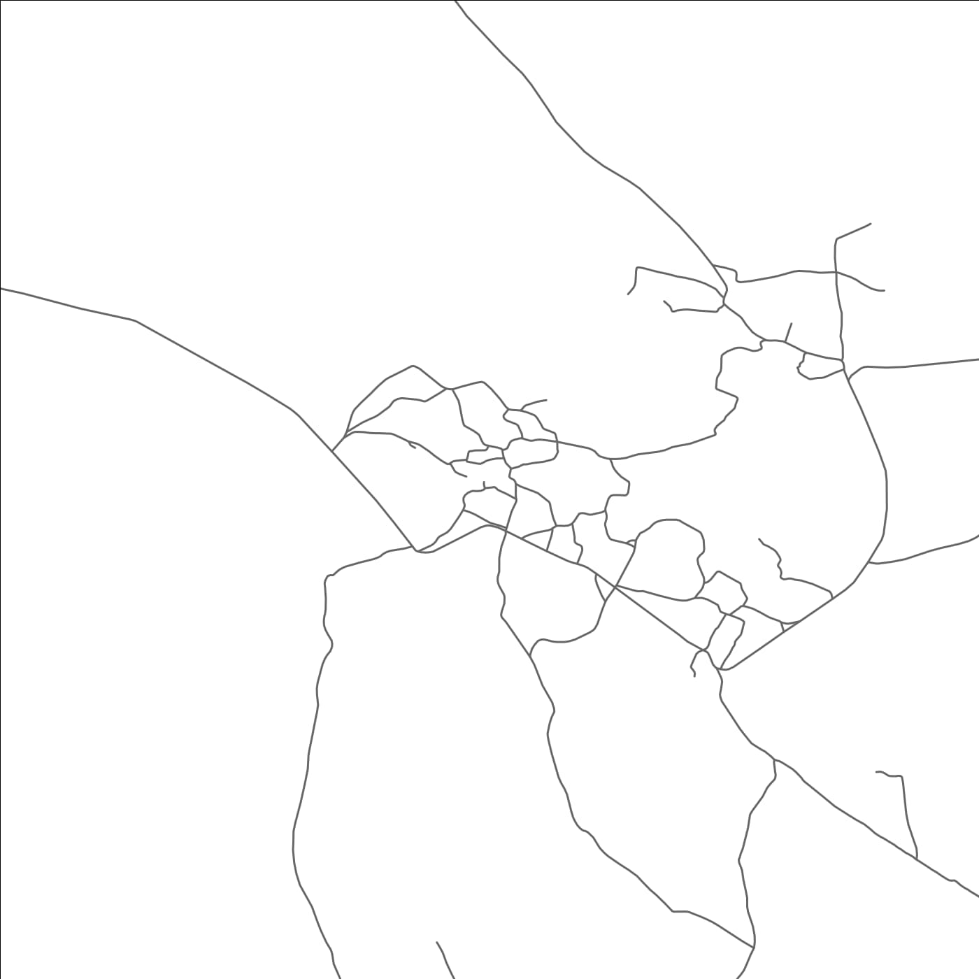 ROAD MAP OF ZAWYAT SIDI BEN HAMDOUN, MOROCCO BY MAPBAKES