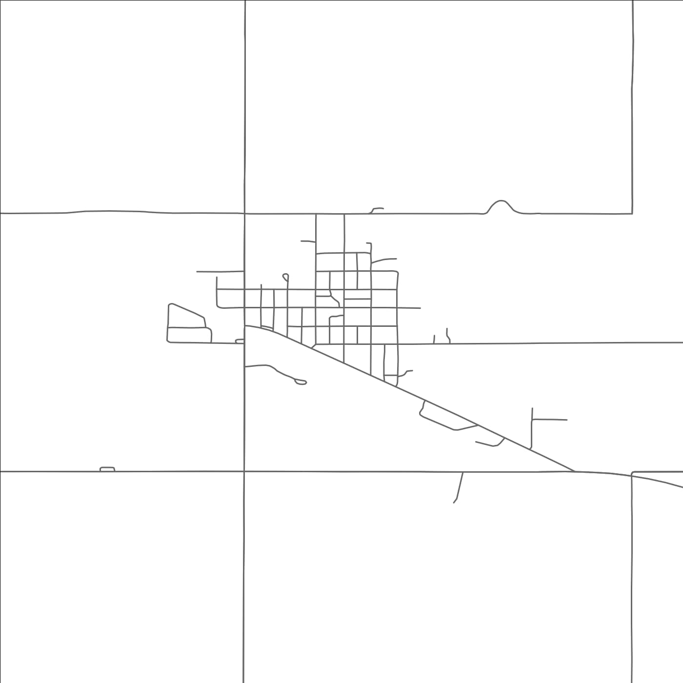 ROAD MAP OF ADAMS, NORTH DAKOTA BY MAPBAKES