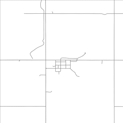 ROAD MAP OF ALSEN, NORTH DAKOTA BY MAPBAKES