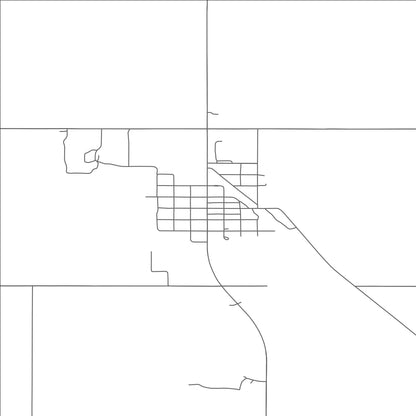 ROAD MAP OF ANETA, NORTH DAKOTA BY MAPBAKES