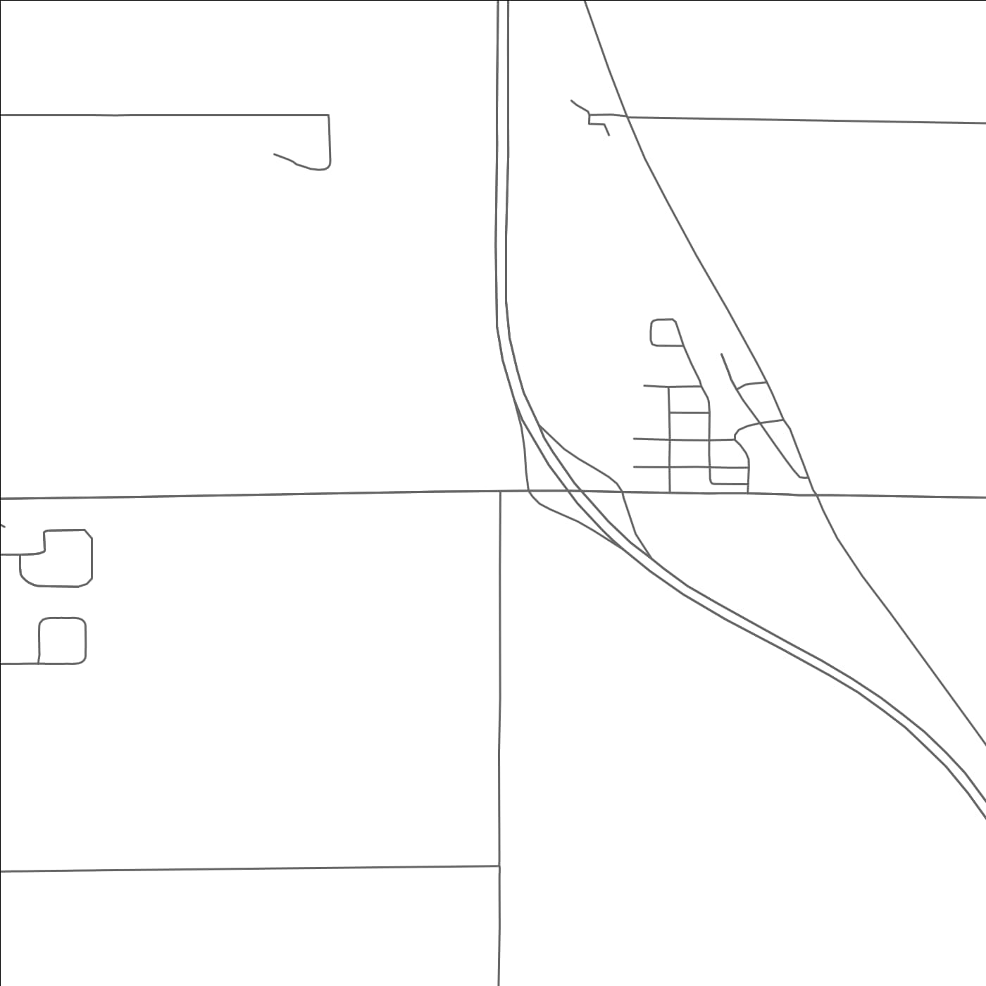 ROAD MAP OF ARGUSVILLE, NORTH DAKOTA BY MAPBAKES