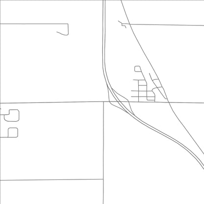 ROAD MAP OF ARGUSVILLE, NORTH DAKOTA BY MAPBAKES