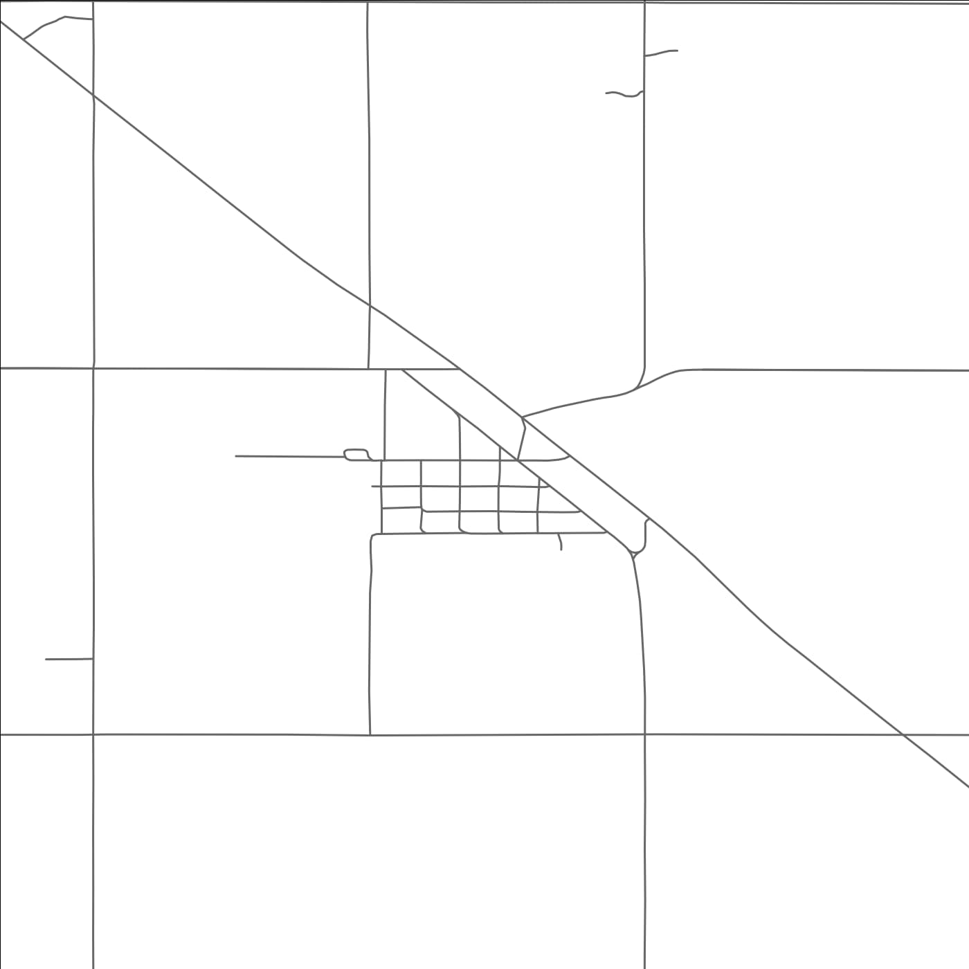 ROAD MAP OF BANTRY, NORTH DAKOTA BY MAPBAKES