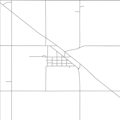 ROAD MAP OF BANTRY, NORTH DAKOTA BY MAPBAKES