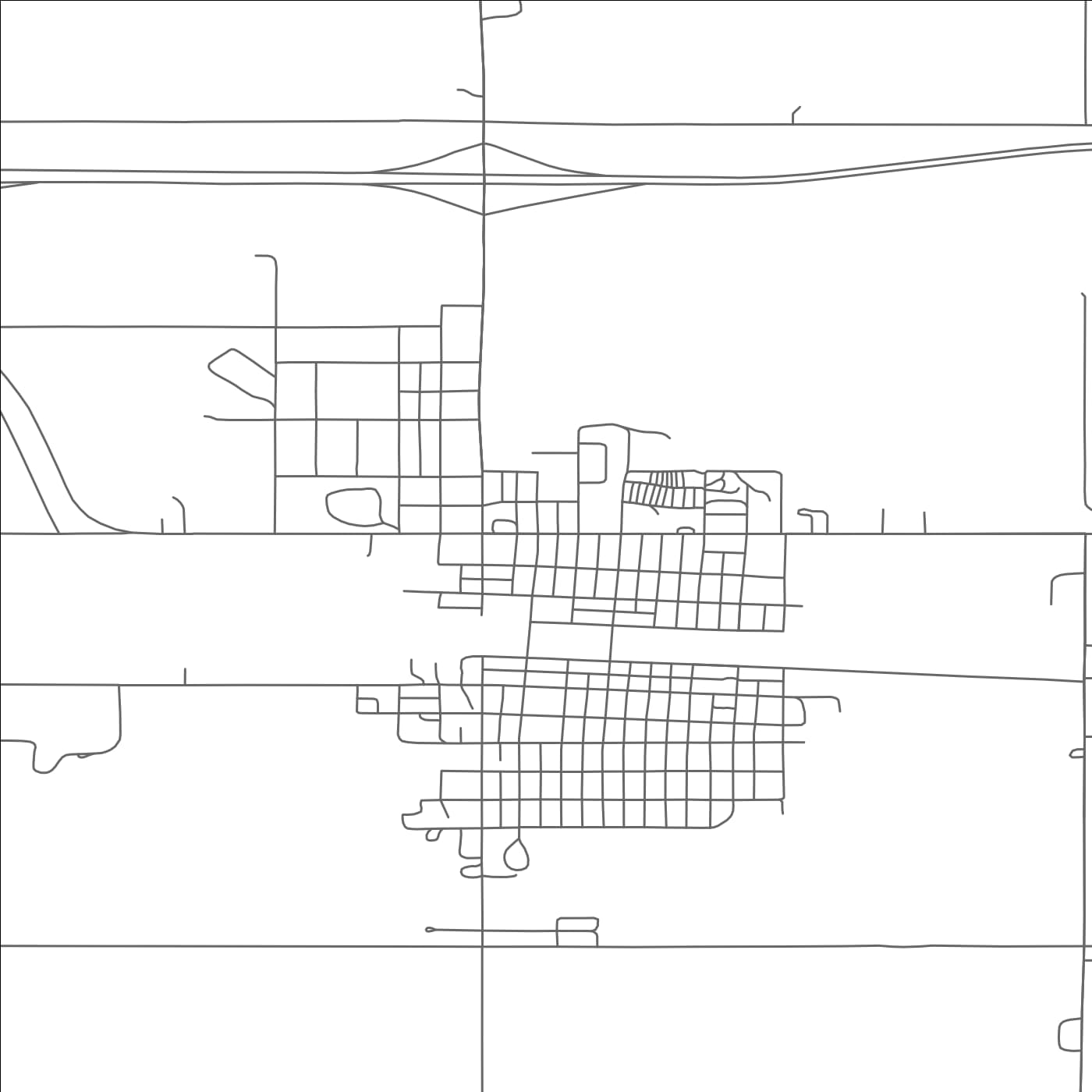 ROAD MAP OF BEACH, NORTH DAKOTA BY MAPBAKES