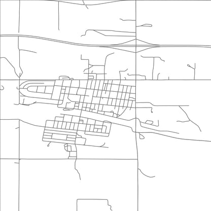 ROAD MAP OF BELFIELD, NORTH DAKOTA BY MAPBAKES