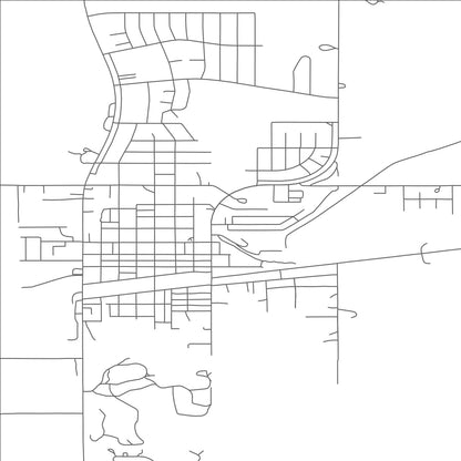 ROAD MAP OF BEULAH, NORTH DAKOTA BY MAPBAKES