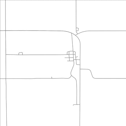 ROAD MAP OF BLANCHARD, NORTH DAKOTA BY MAPBAKES