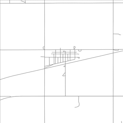 ROAD MAP OF BOWDON, NORTH DAKOTA BY MAPBAKES