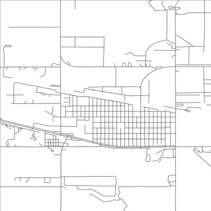 ROAD MAP OF BOWMAN, NORTH DAKOTA BY MAPBAKES