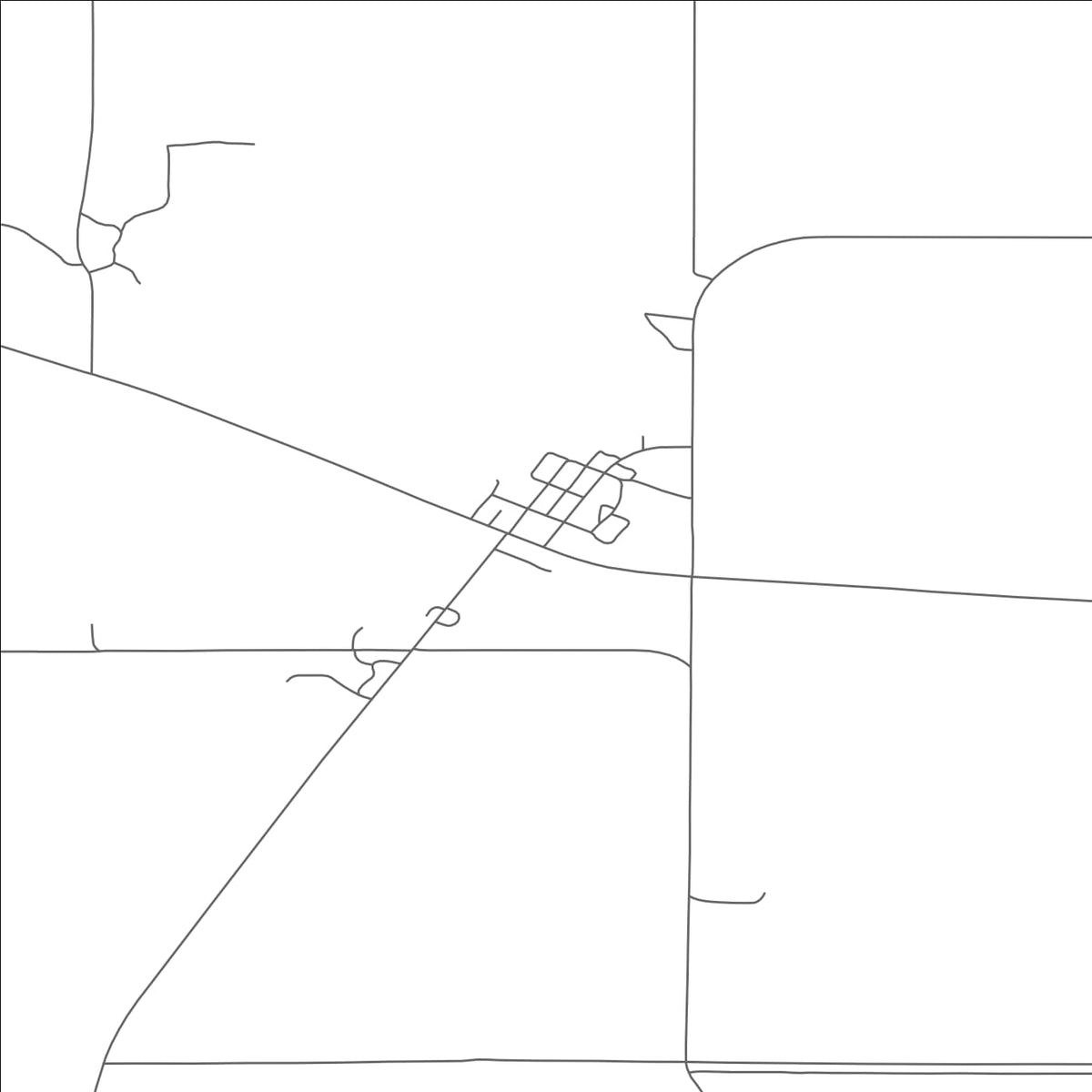 ROAD MAP OF BRADDOCK, NORTH DAKOTA BY MAPBAKES