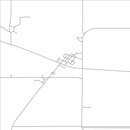 ROAD MAP OF BRADDOCK, NORTH DAKOTA BY MAPBAKES
